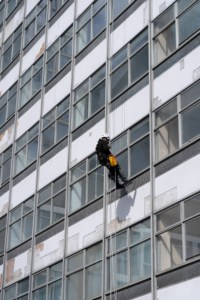 abseiling and rope window cleaning