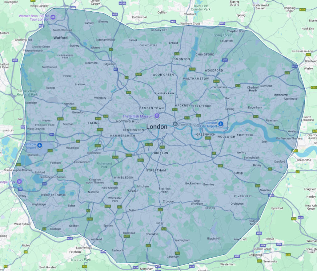areas we cover in london office and commercial cleaning