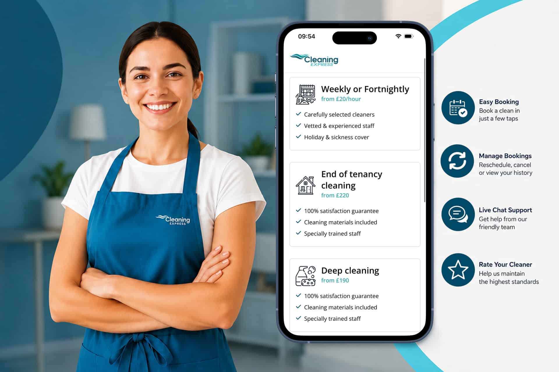 house clenaing app london